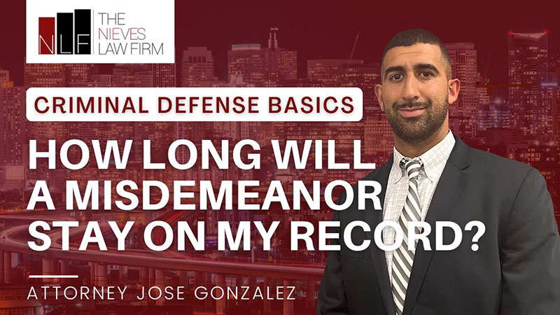 How Long Does a Misdemeanor Stay on Your Record in California?