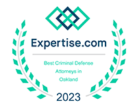 CA oakland criminal attorney 2023 award badge