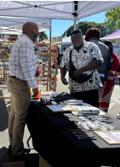The Nieves Law Firm booth at LakeFest